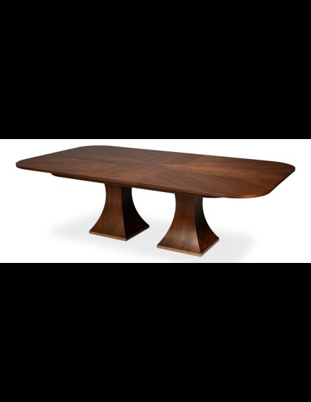 Rectangular expandable Jupe table