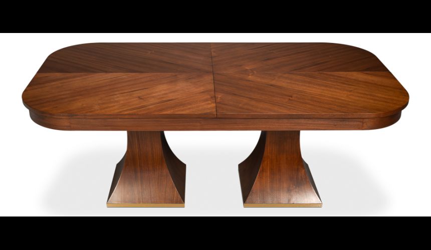 Rectangular expandable Jupe table