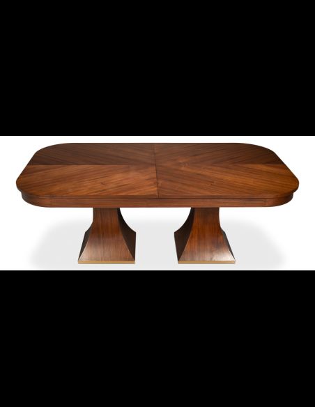 Rectangular expandable Jupe table