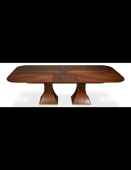 Rectangular expandable Jupe table