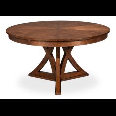 Jupe Table Paldao wood in a dark walnut finish