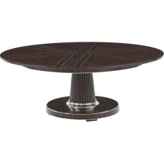 Jupe dining table, available in a dark stain