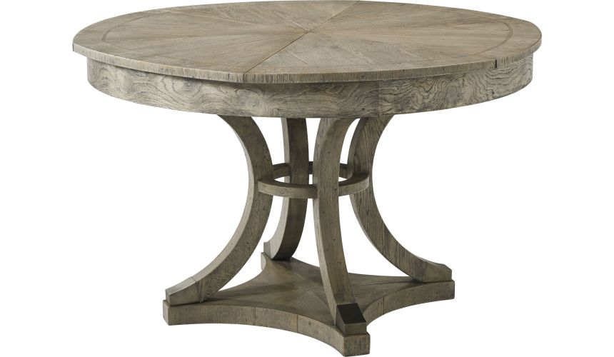 Jupe Table in Grey Echo Oak Finish closed