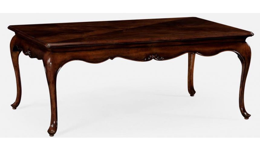 Coffee Tables Antique Rectangular Coffee Table with mahogany finishing