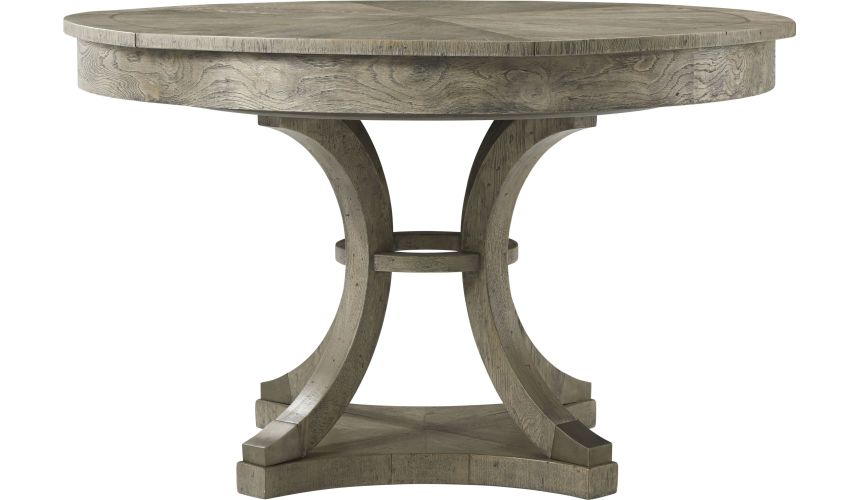 Jupe Table in Grey Echo Oak Finish base