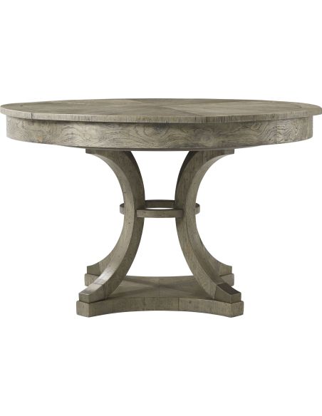 Jupe Table in Grey Echo Oak Finish base