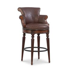 Bar chair with a flared back