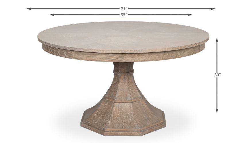 Jupe Table Medium Size in Moonstone Finish