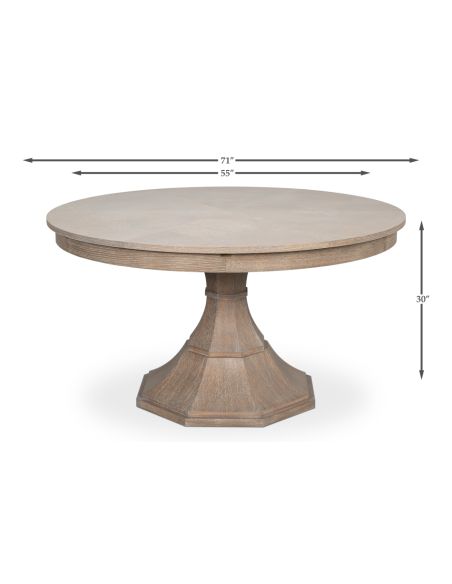 Jupe Table Medium Size in Moonstone Finish