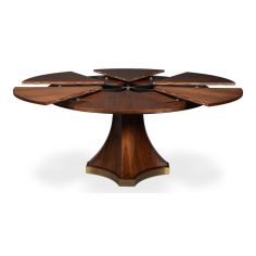 Contemporary round to round large extending table