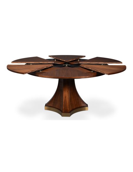 Contemporary round to round large extending table