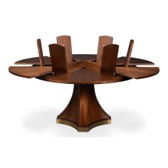 Contemporary round to round large extending table 2