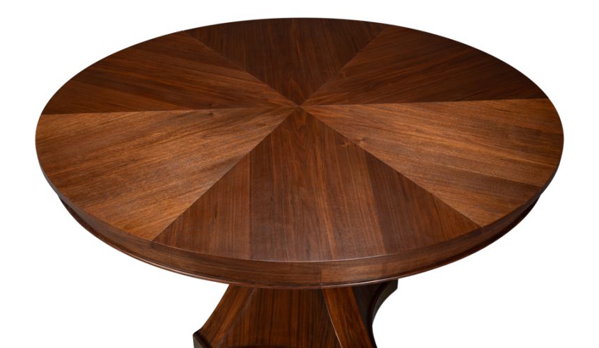 Contemporary round to round large extending table