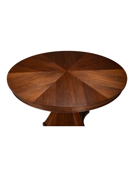 Contemporary round to round large extending table