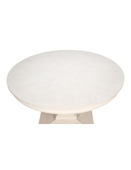 Equestrian expandable white Jupe table
