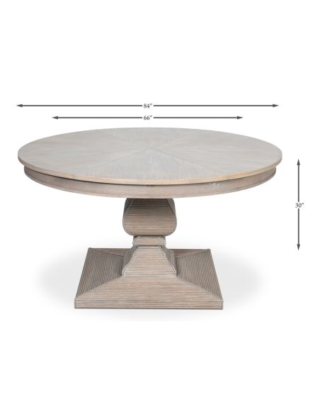 expandable moon stone Jupe table