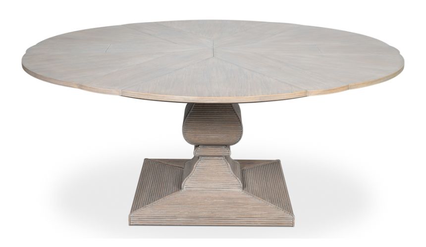 Equestrian expandable moon stone Jupe table