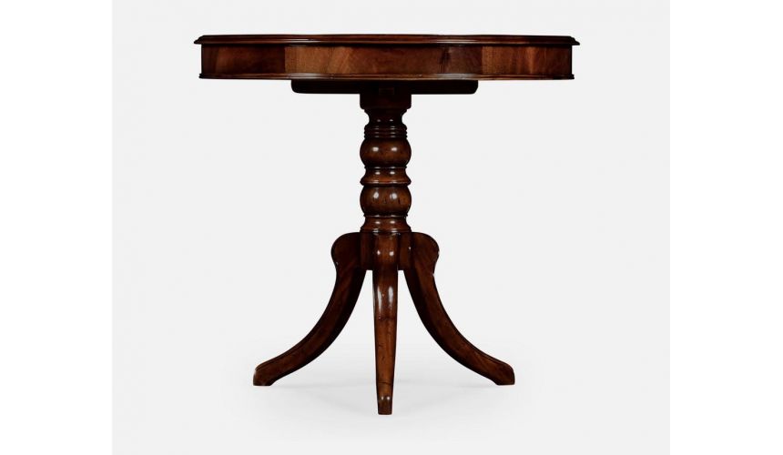 Round & Oval Side Tables Rounx Pedestal table