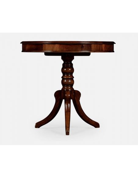 Round & Oval Side Tables Rounx Pedestal table