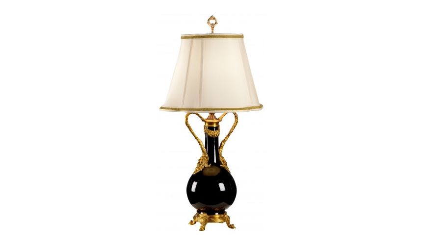 Lighting Brass Mounted Bottle Lamp