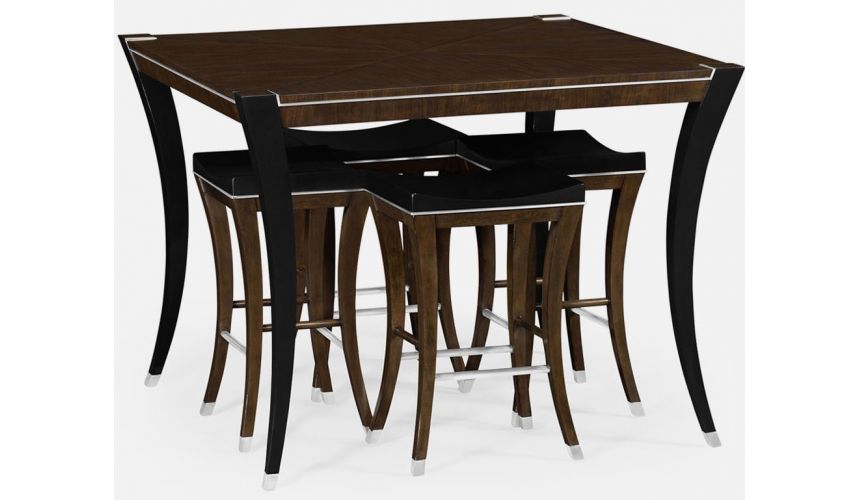 Dining Tables AMW - High Top Table with Stainless Steel detailing