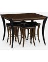 Dining Tables AMW - High Top Table with Stainless Steel detailing