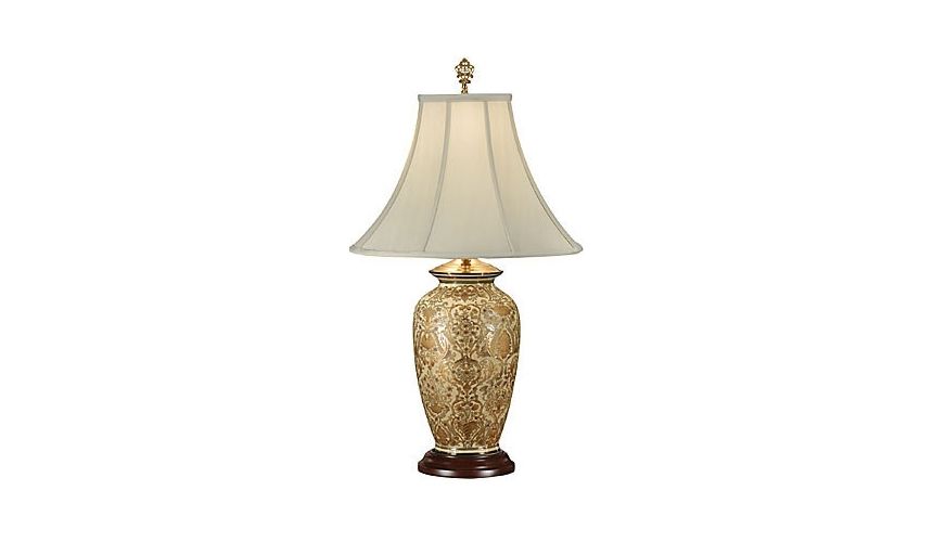 Decorative Accessories Hand Painted Damask Lamp