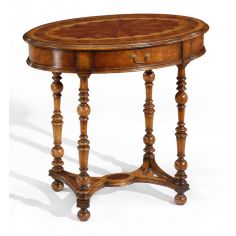 Round & Oval Side Tables High Quality Furniture Oval Marquetry Side Table