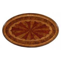 Round & Oval Side Tables High Quality Furniture Oval Marquetry Side Table 2