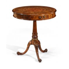 Round & Oval Side Tables Oyster Veneer Wine Table Home Accessories