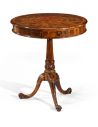 Round & Oval Side Tables Oyster Veneer Wine Table Home Accessories