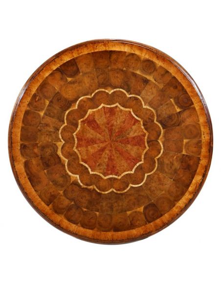 Round & Oval Side Tables Oyster Veneer Wine Table Home Accessories