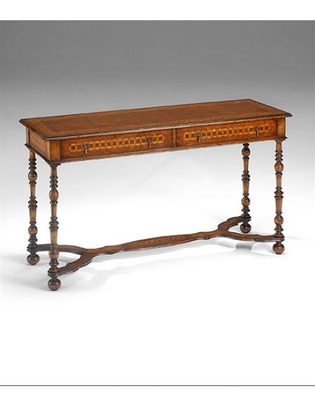 Large Burl Console Table