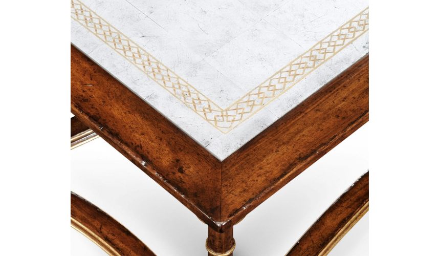 Coffee Tables High End Furniture Eglomise Glass Coffee Table