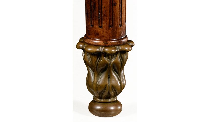 Console & Sofa Tables Walnut Demilune Console Table-47