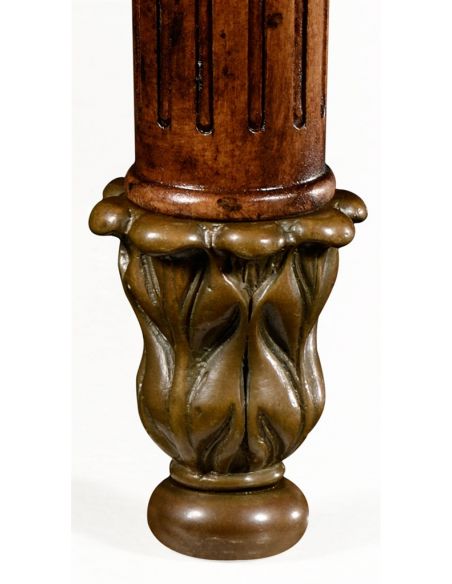 Console & Sofa Tables Walnut Demilune Console Table-47