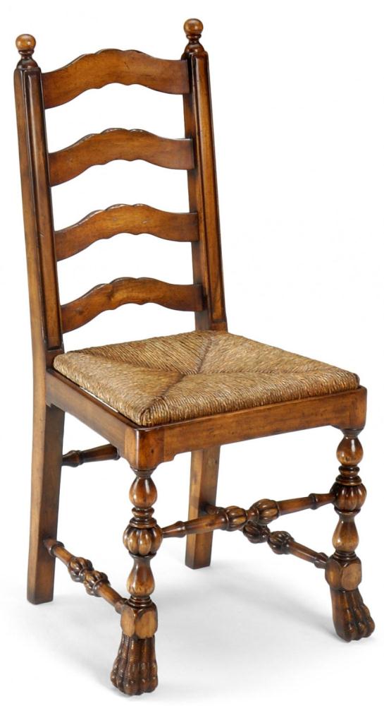 Dining Chairs High End Dinning Room Furniture Carved Ladder Back Side Chair