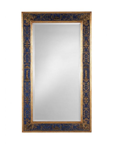 Home Accessories Luxurious Home Accents and Décor Blue Plain Mirror