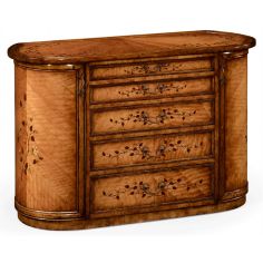 Round & Oval Side Tables Vanity Table With Drawers and Storage-16