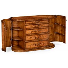 Round & Oval Side Tables Vanity Table With Drawers and Storage-16 2