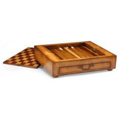 Square & Rectangular Side Tables Satinwood Veneered Games Box-43 2