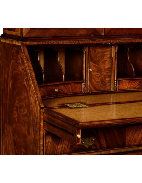 Executive Desks Crotch Mahogany Bureau Secretary