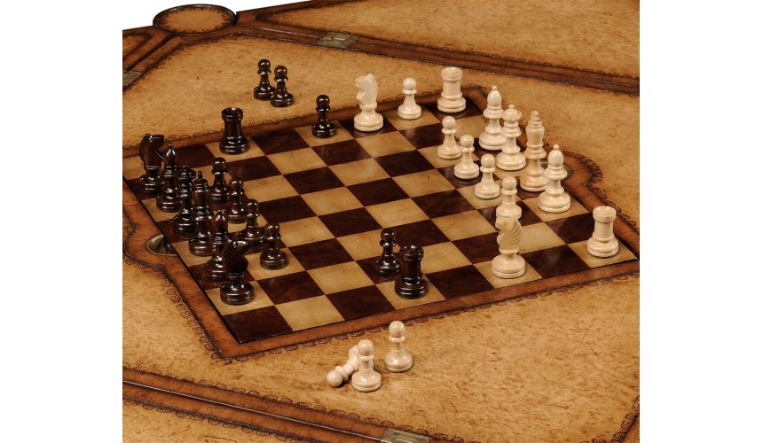 Square & Rectangular Side Tables Backgammon Card and Chess Table-66