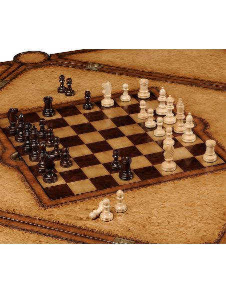 Square & Rectangular Side Tables Backgammon Card and Chess Table-66