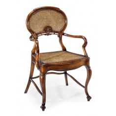 Dining Chairs High End Dining Room Furniture Arm Chair with caned seat