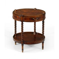 Round & Oval Side Tables High Quality Furniture Round Side Table with one drawer