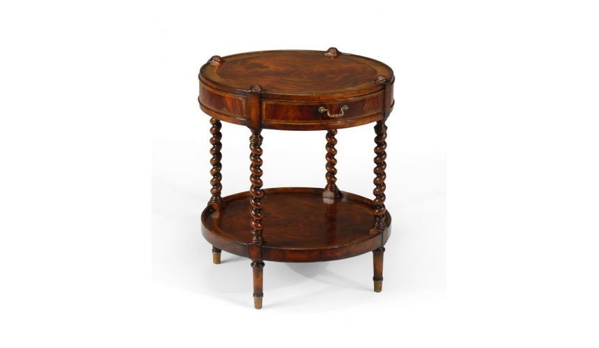 High Quality Furniture Round Side Table, Round End Tables With Drawers
