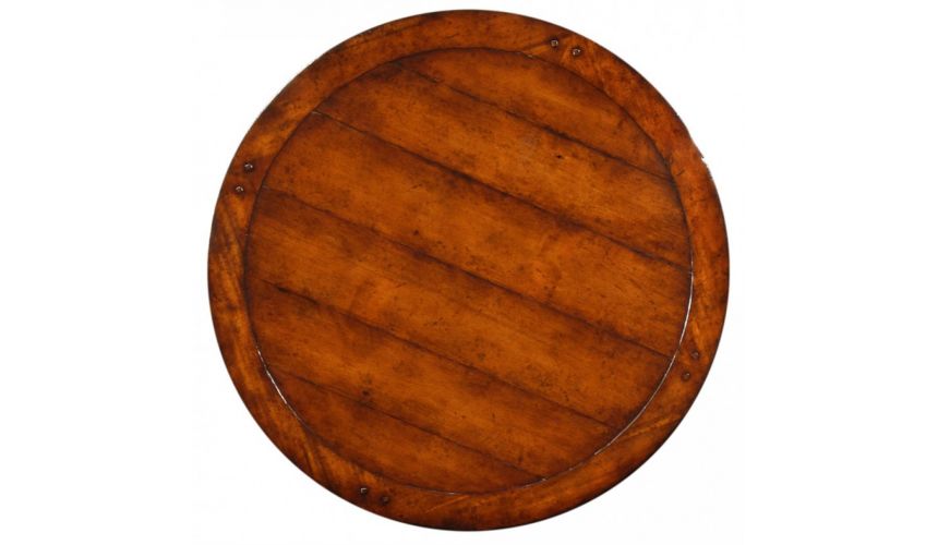 wooden circular bar