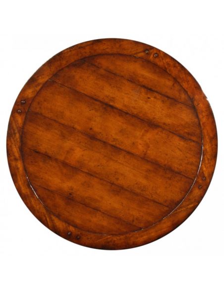 Round & Oval Side Tables Antique Wooden Round Bar Table Furniture-37