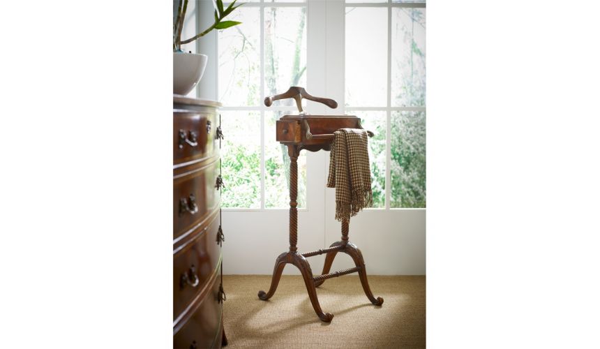 Decorative Accessories Mahogany Clothing Valet Stand-45